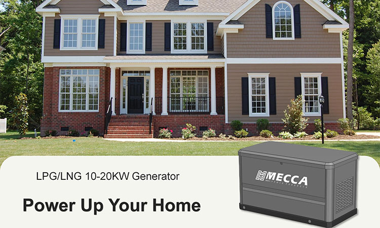 用MECCA POWER发电机为您的房屋加电！